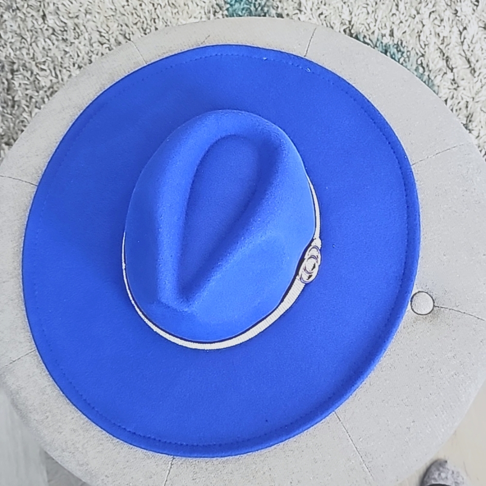 NWT Fedora Hat royal blue - Picture 4 of 9